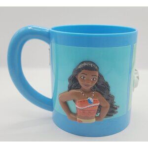 Disney Moana Blue 3D Character Mug Featuring Moana, Maui, Pua & Hei Hei